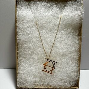 Graphic Gemini necklace